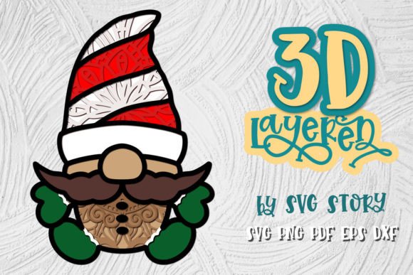 3D Christmas Gnome 03: A Review of This 3D SVG Asset