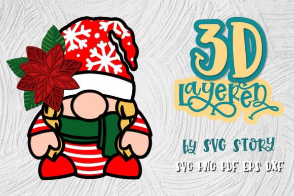 3D Christmas Gnome 04: A 3D SVG Review