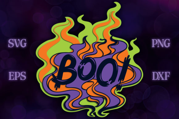 3D Halloween Typography for Shadow Boxes