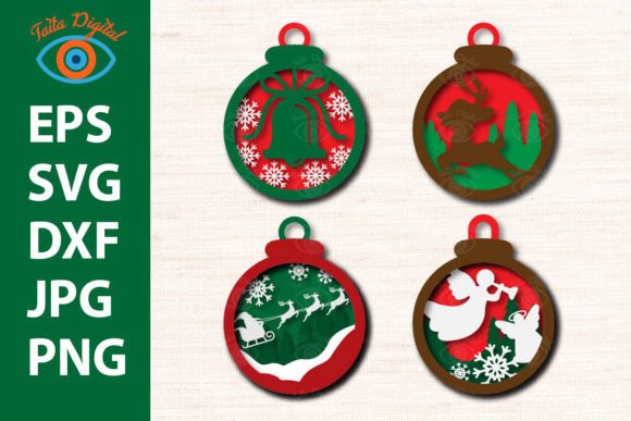 3d Layered Christmas Design for Laser Cutting