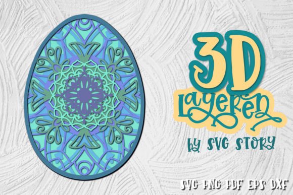 3D Layered Easter Egg 02 Design SVG Review