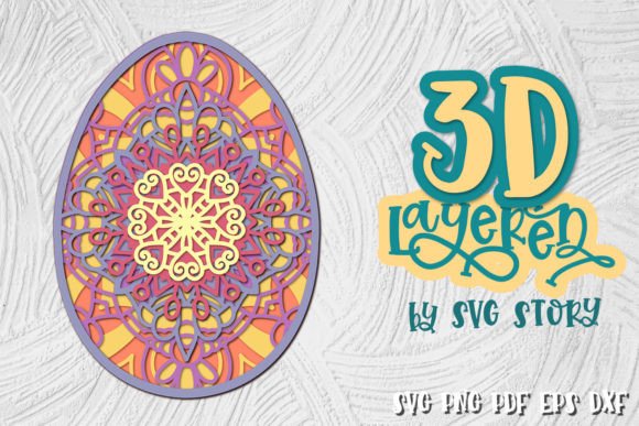3D Layered Easter Egg 03: Laser Cutting & Spring Easter Design