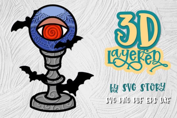 3D Layered Halloween SVG for Laser Cutting