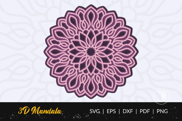 3D Layered Mandala Design Cut File: A 3D SVG Shapes Review
