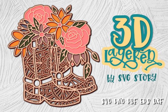 3D Rubber Boots Layered Design SVG & Shapes Review