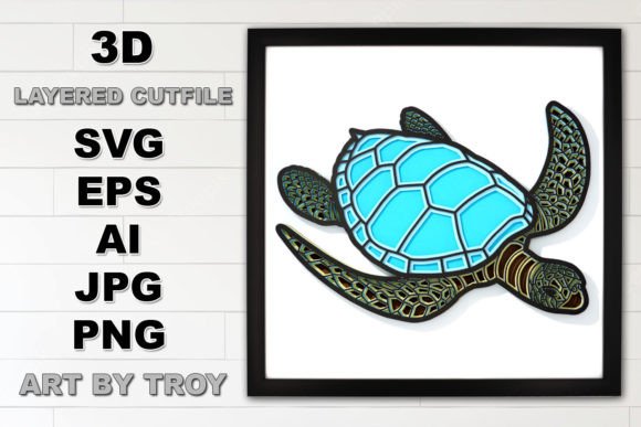 3D Sea Turtle SVG: A Review of 3D Shapes
