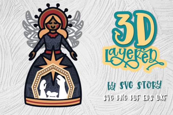 3D SVG Christmas Design for Digital Sellers