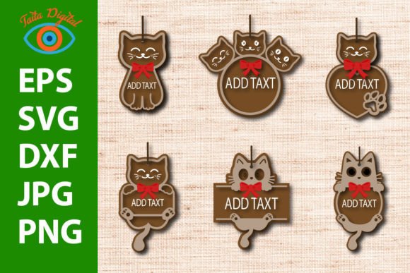 Cat Christmas Ornament 3D SVG Review