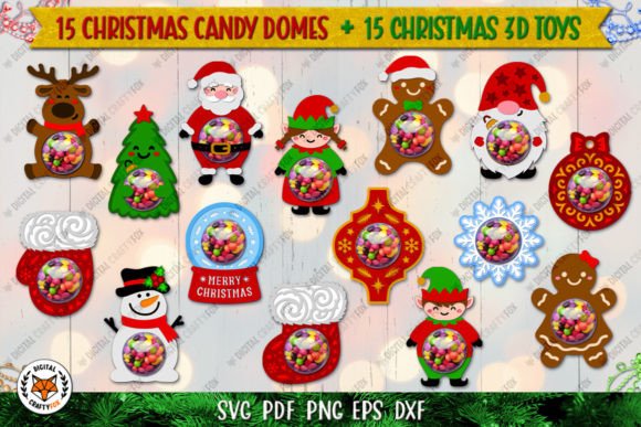 Christmas Candy Dome Bundle: 3D SVG Review