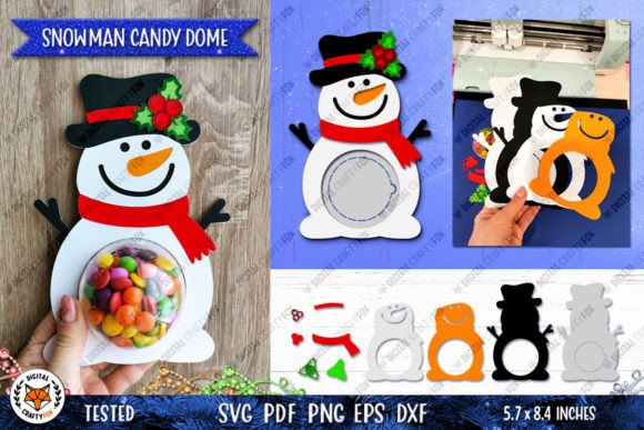 Christmas Snowman Candy Dome 3D SVG Review
