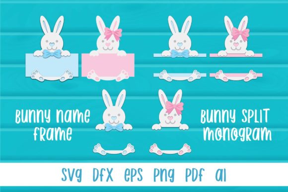Easter Bunny Slip Monogram 3D SVG Shapes Review