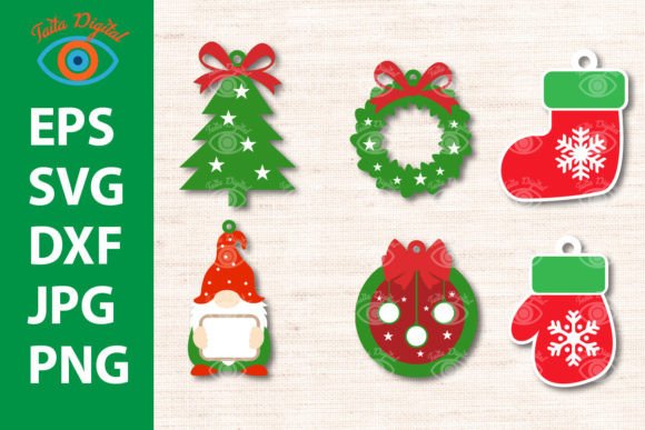 Family Christmas Ornament Design: 3D SVG Review