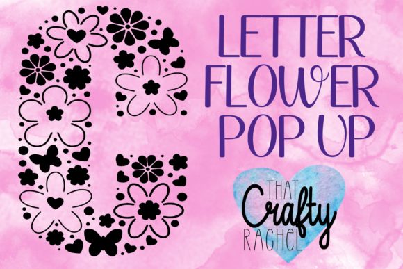 Letter C Pop Up Flower Template Graphic: 3D SVG Shapes Review